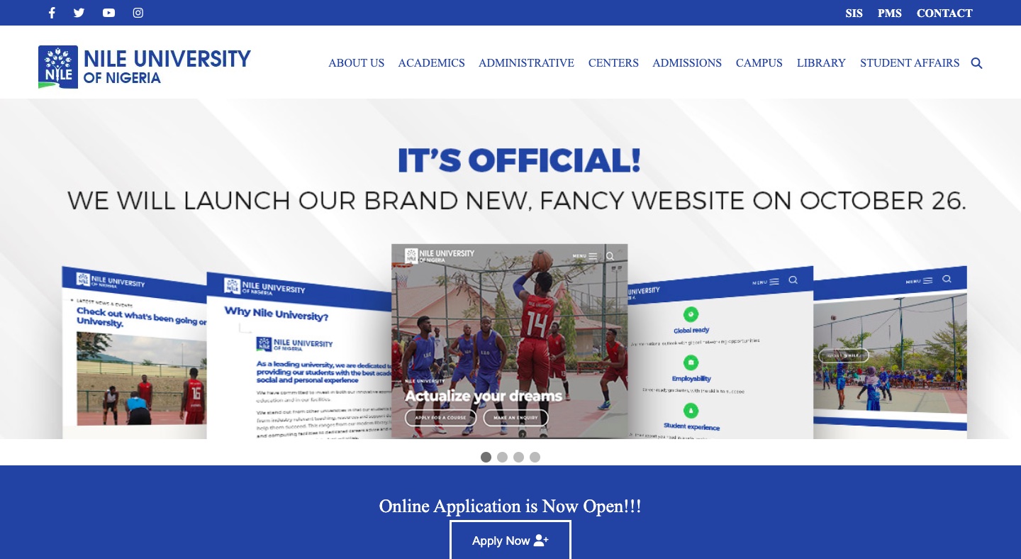 Nile Vintage Website Clone