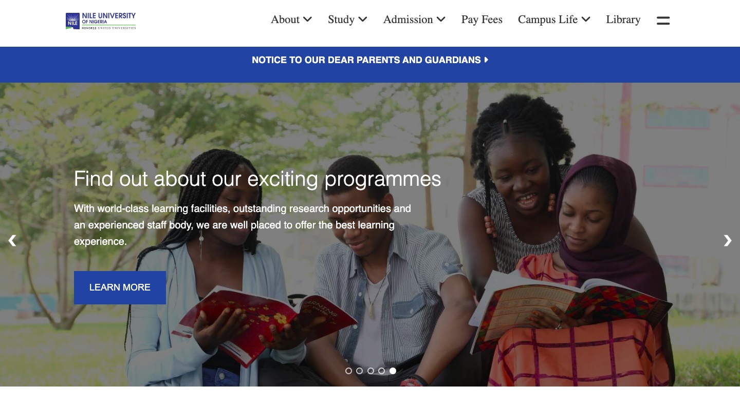 Nile 2022 Website Clone